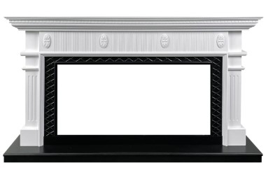 Каминокомплект Royal Flame Carlyle - Белый с очагом Vision 42 LOG LED &mdash; Умный климат - Красноярск