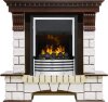 Каминокомплект Dimplex Pierre Luxe угловой - Темный дуб / Белый с очагом Flagstaff фото 1 — Умный климат - Красноярск