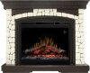 Каминокомплект Dimplex Glasgow - Темный дуб / Белый (Высота 1100мм) с очагом Symphony 26'' DF2624-L фото 1 — Умный климат - Красноярск
