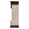 Портал Firelight Bricks Classic камень бежевый,  темный дуб фото 3 — Умный климат - Красноярск