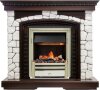 Каминокомплект Dimplex Glasgow - Темный дуб / Белый с очагом Cavendish фото 1 — Умный климат - Красноярск