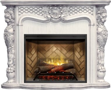 Каминокомплект Royal Flame Castle - Слоновая кость с темной патиной с очагом Revillusion RBF30 &mdash; Умный климат - Красноярск