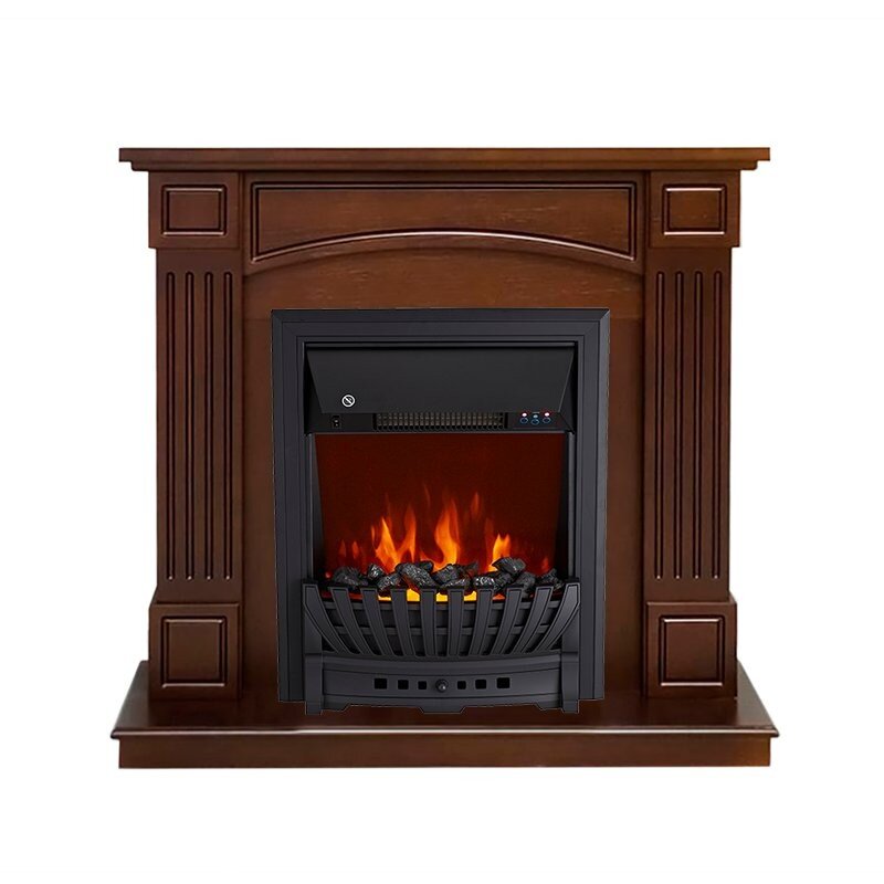 Каминокомплект Royal Flame Boston - Темный дуб (Высота 925см) с очагом Aspen Black фото 1 — Умный климат - Красноярск