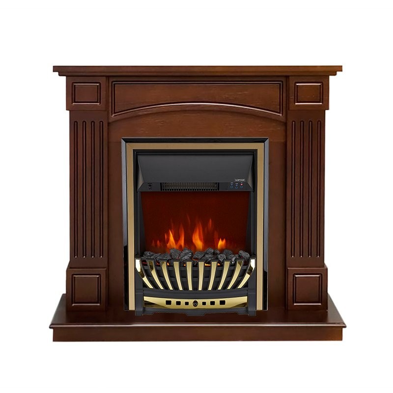 Каминокомплект Royal Flame Boston - Темный дуб (Высота 925см) с очагом Aspen Gold фото 1 — Умный климат - Красноярск