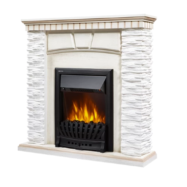 Портал Firelight Porto Classic сланец белый / белёный дуб — Умный климат - Красноярск