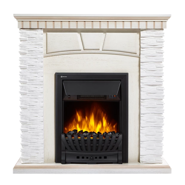 Портал Firelight Porto Classic сланец белый / белёный дуб — Умный климат - Красноярск