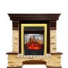 Каминокомплект Royal Flame Pierre Luxe угловой - Темный дуб / Сланец с очагом Majestic FX M Brass фото 1 — Умный климат - Красноярск