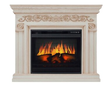 Каминокомплект Royal Flame Athena - Слоновая кость с патиной с очагом Vision 23 EF LED 3D FX — Умный климат - Красноярск