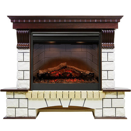 Портал универсальный Dimplex Pierre Luxe Symphony 2608/Symphony 2624L камень белый/темный дуб фото 1 — Умный климат - Красноярск