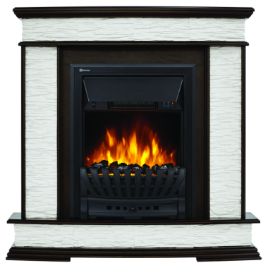 Портал Firelight Scala Classic сланец скалистый белый, темный дуб — Умный климат - Красноярск