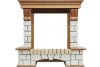 Каминокомплект Royal Flame Pierre Luxe - Дуб / Белый с очагом Aspen Black фото 2 — Умный климат - Красноярск