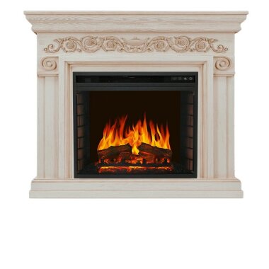 Каминокомплект Royal Flame Athena - Слоновая кость с патиной с очагом Vision 23 EF LED FX — Умный климат - Красноярск