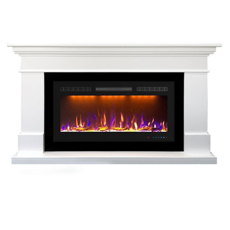 Каминокомплект Royal Flame California 36/40 - Белый с очагом Crystal 36 RF фото 1 — Умный климат - Красноярск