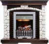 Каминокомплект Dimplex Glasgow - Темный дуб / Белый с очагом Danville Chrome FB2 фото 1 — Умный климат - Красноярск