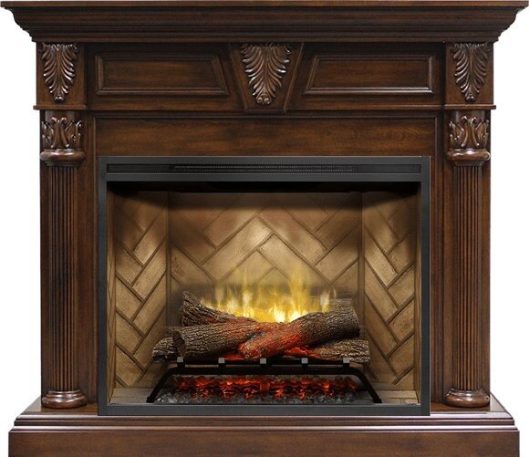 Каминокомплект Royal Flame Sheffield - Темный орех с очагом Revillusion RBF30 фото 1 — Умный климат - Красноярск