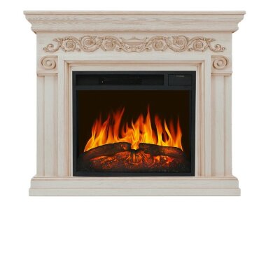 Каминокомплект Royal Flame Athena - Слоновая кость с патиной с очагом Vision 23 LED FX — Умный климат - Красноярск