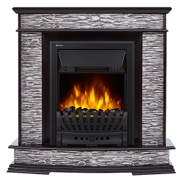 Портал Firelight Scala Classic сланец скалистый серый, шпон венге — Умный климат - Красноярск