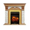 Каминокомплект Royal Flame Dublin - Дуб / Сланец белый с очагом Fobos FX Brass фото 1 — Умный климат - Красноярск