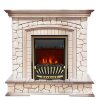 Каминокомплект Royal Flame Preston - Белый/Слоновая кость с патиной с очагом Aspen Gold фото 1 — Умный климат - Красноярск