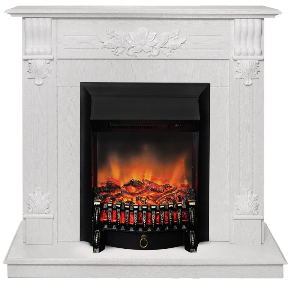 Камин электрический RealFlame Ottawa WT с Fobos Lux S BL фото 1 — Умный климат - Красноярск