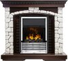 Каминокомплект Dimplex Glasgow - Темный дуб / Белый с очагом Flagstaff фото 1 — Умный климат - Красноярск