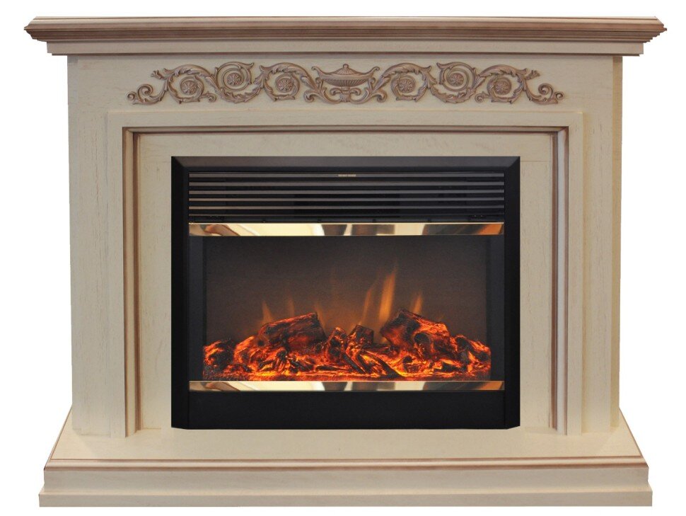 Камин электрический RealFlame Leticia 26 WT  с MoonBlaze Lux BL S фото 1 — Умный климат - Красноярск