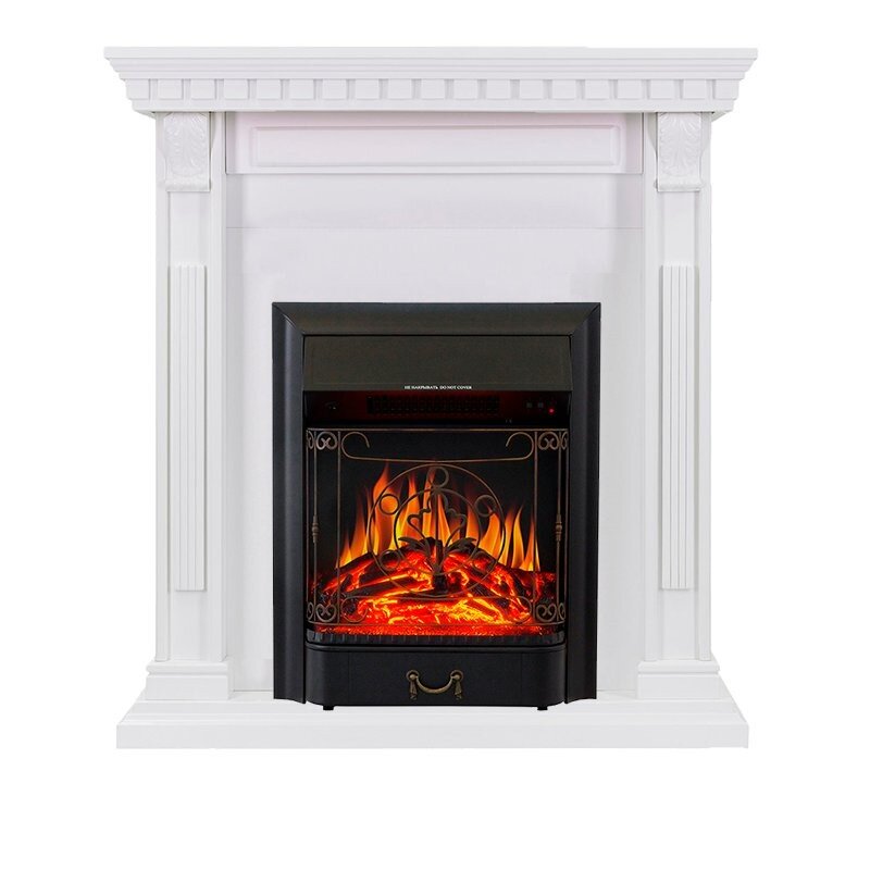 Каминокомплект Royal Flame Orlean - Белый с очагом Majestic FX Black фото 1 — Умный климат - Красноярск