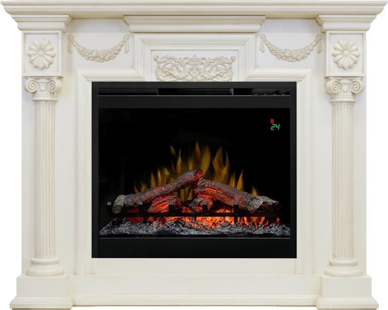 Каминокомплект Dimplex London - Слоновая кость с очагом Symphony 26'' DF2624-L фото 1 — Умный климат - Красноярск